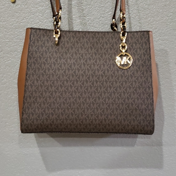 Michael Kors brown leather tote purse handbag New - Picture 5 of 6